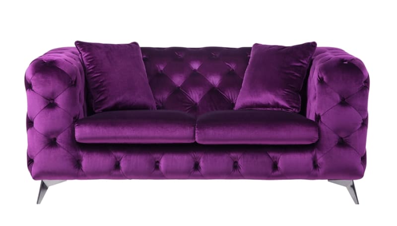 Atronia Loveseat in Purple Fabric Finish by Acme - 54906
