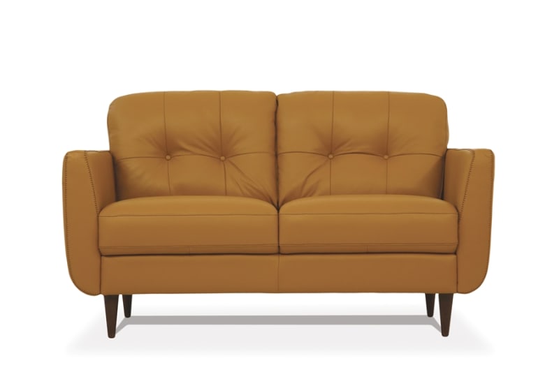 Radwan Loveseat in Camel Leather Finish by Acme - 54956