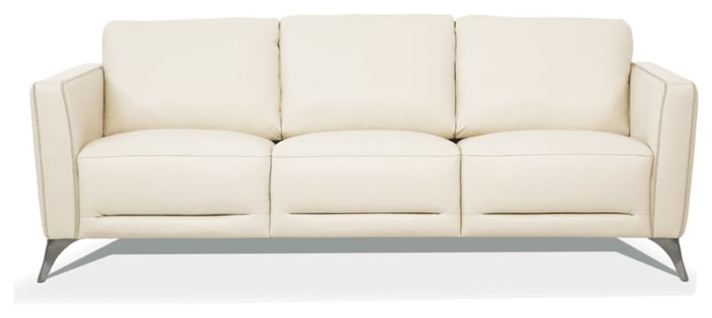 Malaga Sofa in Cream Leather Finish by Acme - 55005
