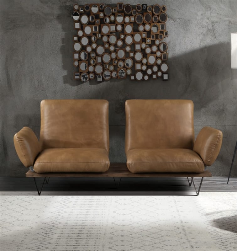 Narech Sofa in Nutmeg Top Grain Leather Finish by Acme - 55065