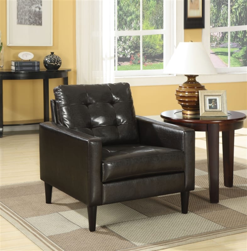 Balin Accent Chair in Espresso PU Finish by Acme - 59046