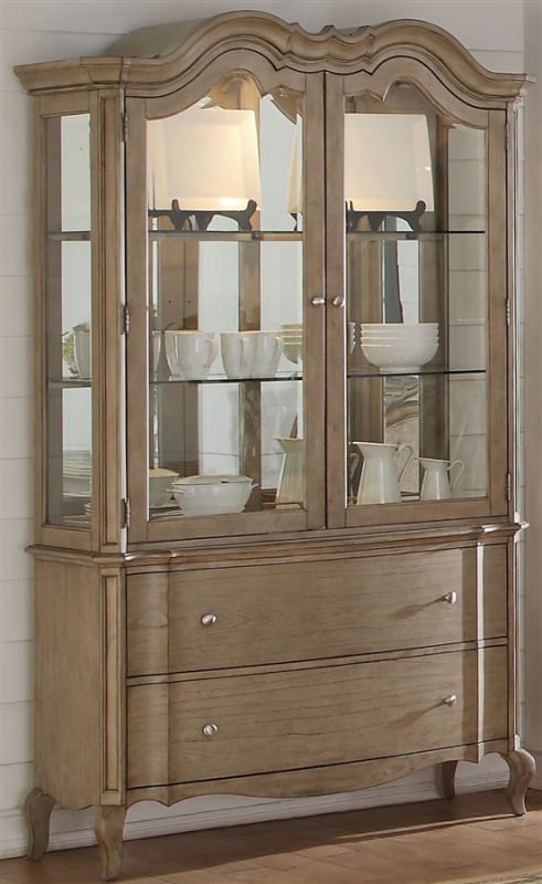 Chelmsford Buffet and Hutch in Antique Taupe Finish by Acme - 66054