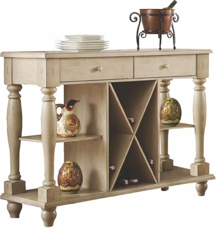 Abelin Server in Antique White Finish by Acme - 66064