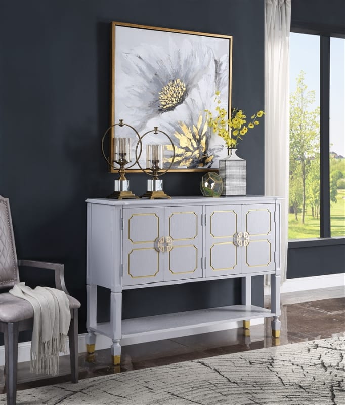House Marchese Server in Pearl Gray Finish by Acme - 68864