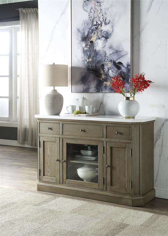 Zumala Server in Weathered Oak Finish by Acme - 73263