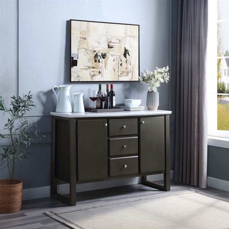 Madan Server in Gray Oak Finish by Acme - AC00425