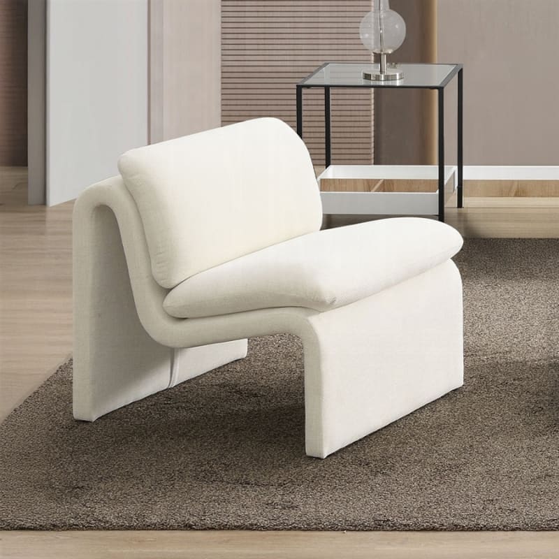 Jaeda Accent Chair in Ivory Boucle Finish by Acme - AC04552
