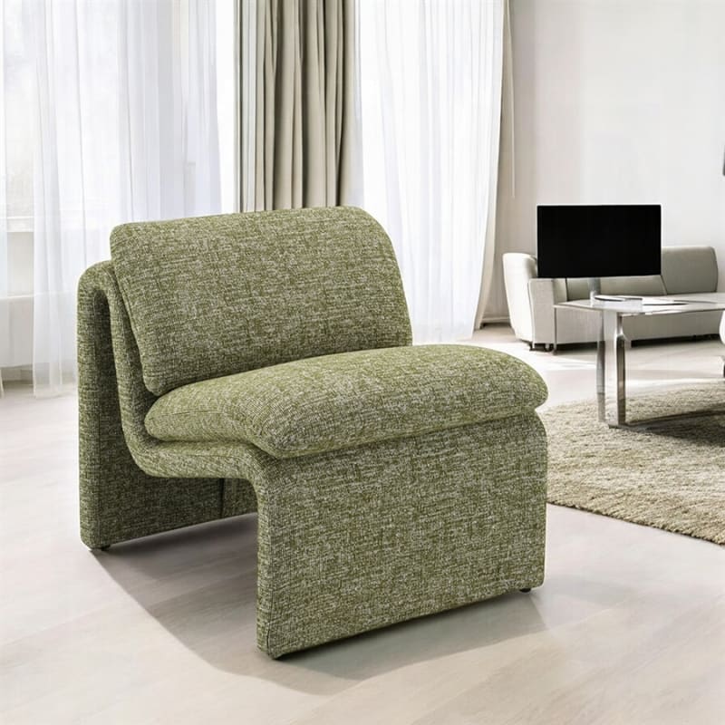 Jaeda Accent Chair in Green Boucle Finish by Acme - AC04553