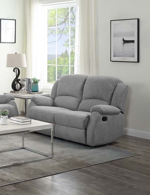 Zorina Motion Loveseat in Gray Fabric Finish by Acme - LV01285