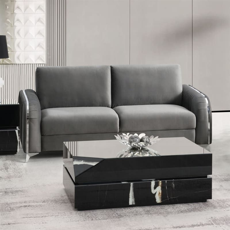 Wenona Sofa in Gray Velvet Finish by Acme - LV01710
