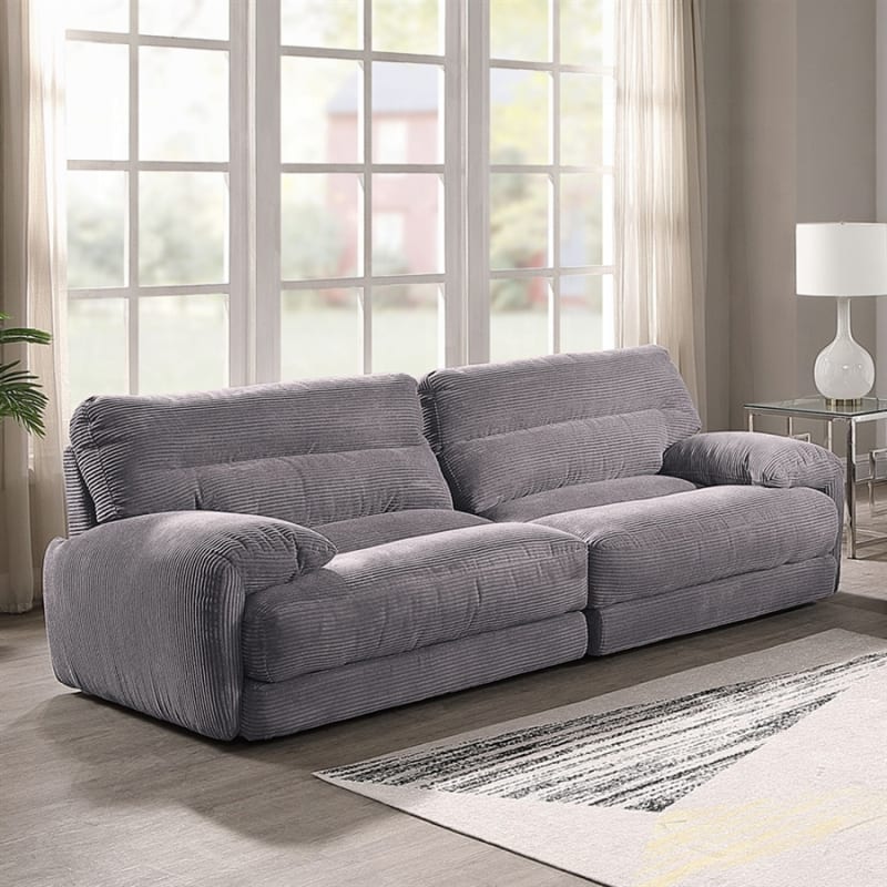 Cadenza Loveseat in Gray Corduroy Finish by Acme - LV03261