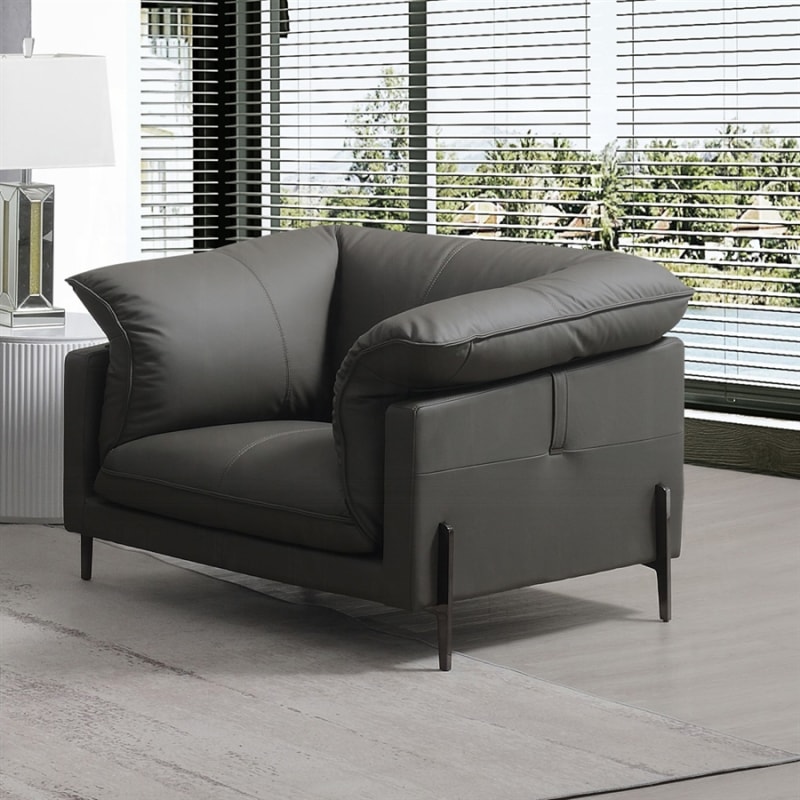 Tadi Chair in Black Top Grain Leather Finish by Acme - LV04512