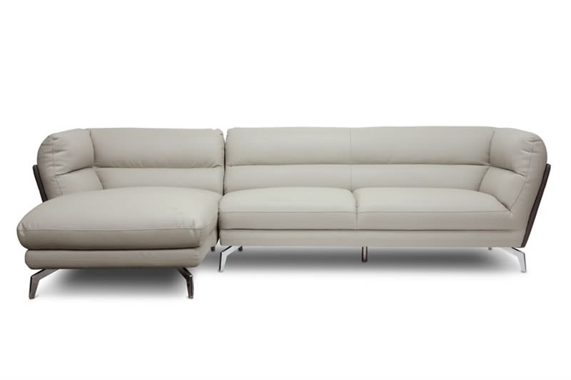 Quall Gray Modern Sectional Sofa by Baxton Studio - BAX-1883-CU015