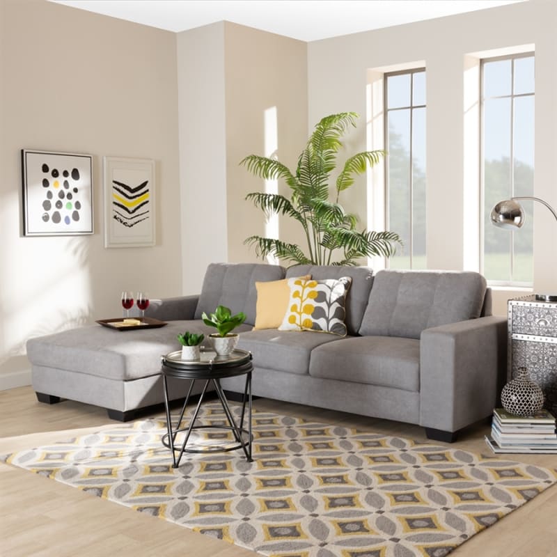 Baxton Studio Langley Sectional Sofa