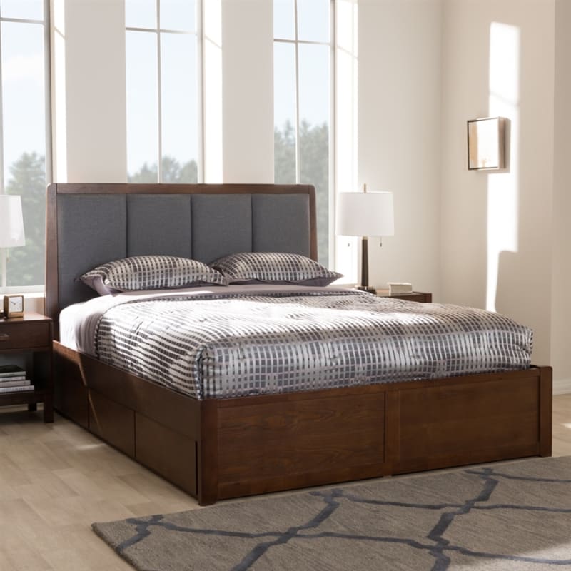 Baxton Studio Brannigan Platform Storage Bed