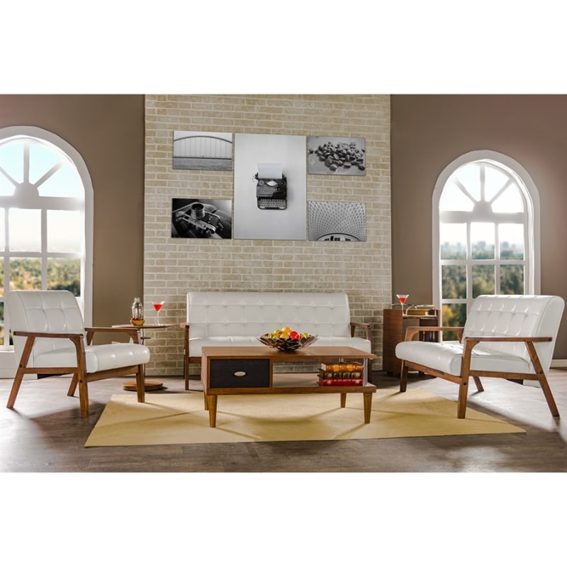 Baxton Studio Mid-Century Masterpieces Living Room Set