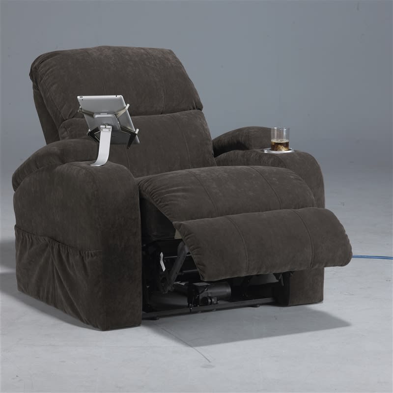 The Chiller Reclining Chair in "Bitter" Color Fabric by Catnapper - 1030-4-B