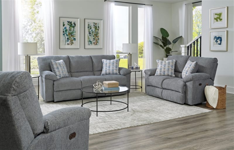 Tyler 2 Piece Reclining Sofa Set in Stonewash Fabric by Catnapper - 106-SET-S