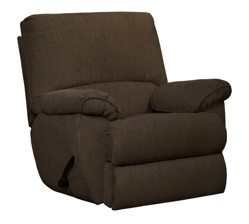 Elliott Glider Recliner in Chocolate Chenille Fabric by Catnapper - 22506-CH