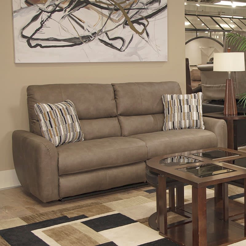 Dorian Reclining Sofa in Pebble Fabric by Catnapper - 3071-P