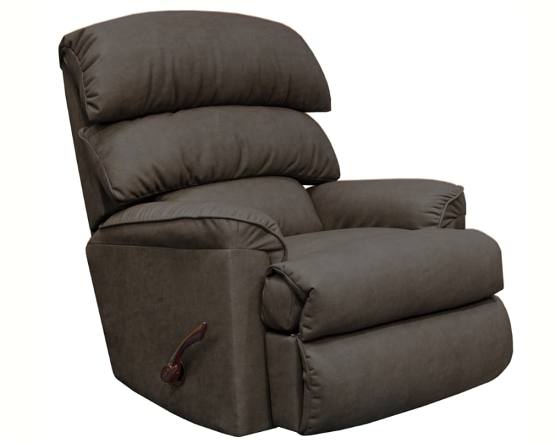 Harmony Chaise Rocker Recliner in Silt Fabric by Catnapper - 4268-2-S