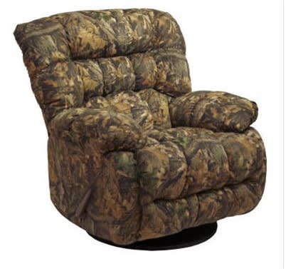 Teddy Bear Mossy Oak Camouflage Chaise Swivel Glider Recliner by Catnapper  4517-5-CAMO