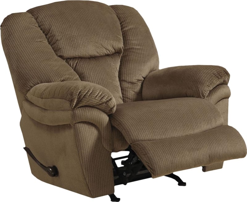 Drew Chaise Rocker Recliner in Fawn Fabric by Catnapper - 4613-2-F