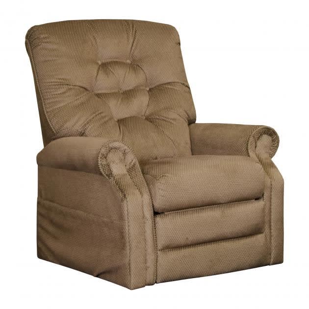 Patriot Power Lift Full Lay-Out Recliner in Brown Sugar Fabric by Catnapper - 4824-C