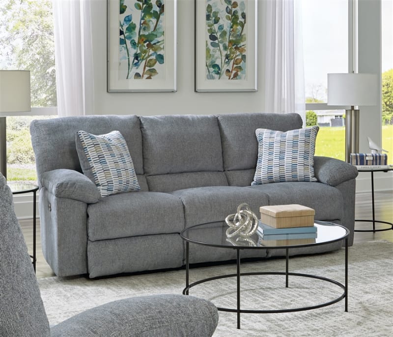 Tyler Power Reclining Sofa in Stonewash Fabric by Catnapper - 61061-S