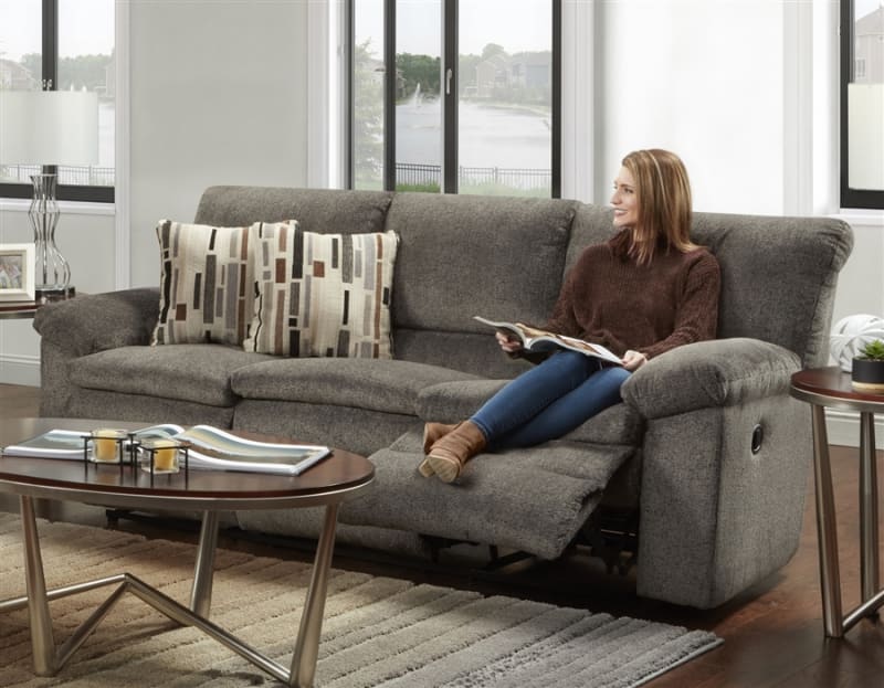 Tosh Power Reclining Sofa in Pewter Color Fabric by Catnapper - 61271