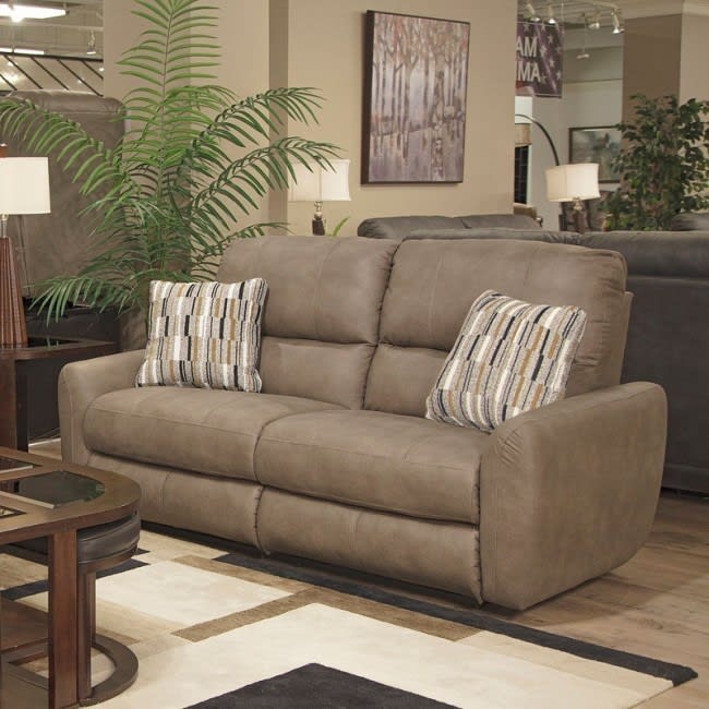 Dorian Power Reclining Loveseat in Pebble Fabric by Catnapper - 63072-P