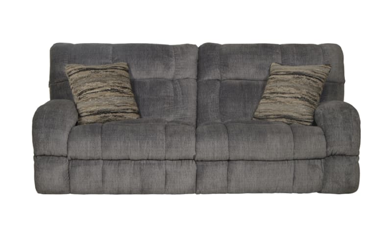Ashland Power Lay Flat Reclining Sofa in Granite Fabric by Catnapper - 63591-G