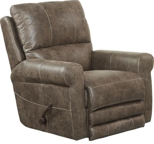 Maddie Power Wall Hugger Recliner with USB Port in Ash Fabric by Catnapper - 64753-4-A