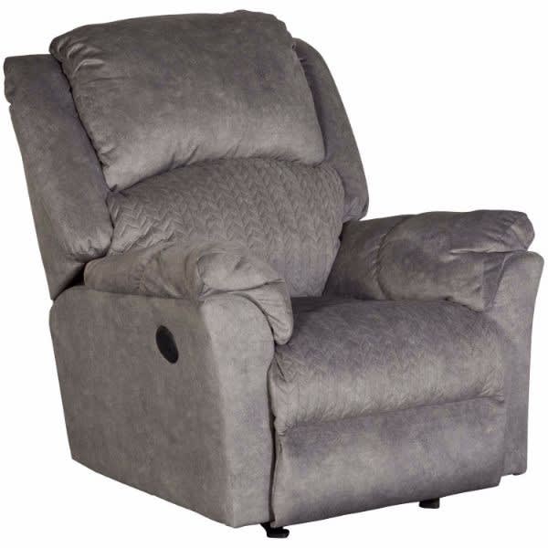 Malloy Power Rocker Recliner in Graphite Fabric by Catnapper - 64785-2-G