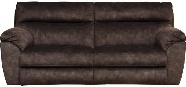 Sedona Power Headrest Power Lumbar Lay Flat Reclining Sofa in Mocha Fabric by Catnapper - 762221-MO