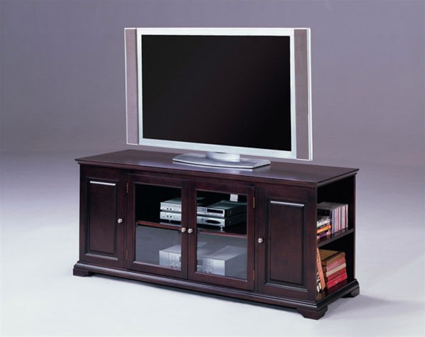 Harris 62" TV Console with Storage in Espresso Finish by Crown Mark - 4814-ESP