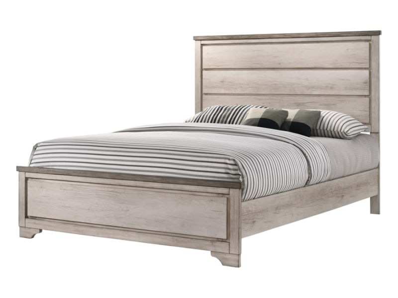 Patterson Bed in Driftwood Grey Finish by Crown Mark - CM-B3050-Bed