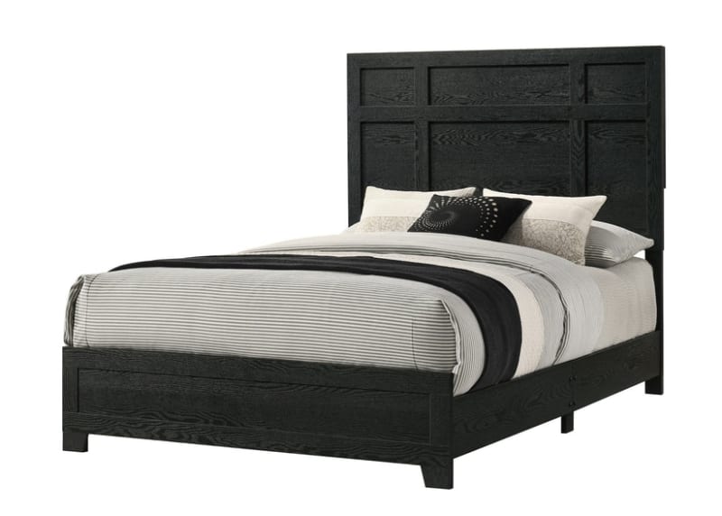 Cadence Queen Bed in Black Finish by Crown Mark - CM-B4511-Q-BED