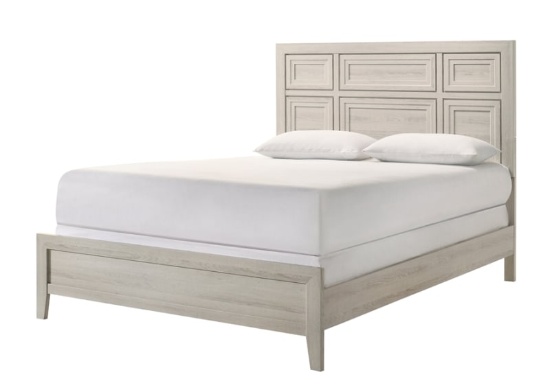 Lorraine Twin Panel Bed in Antique White Finish by Crown Mark - CM-B6600-T