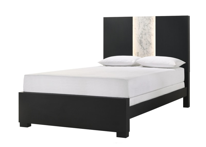 Rangley Queen Bed in Black Finish by Crown Mark - CM-B6835-Q
