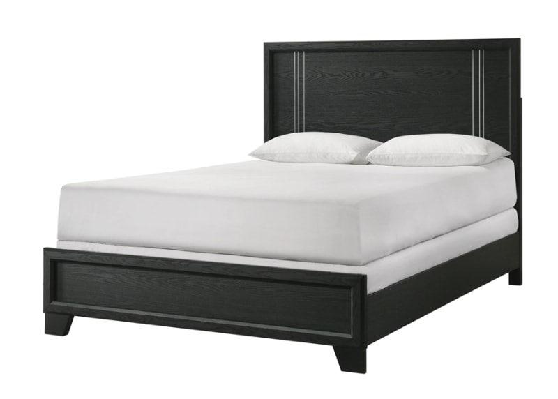 Charlie Queen Panel Bed in Charcoal Finish by Crown Mark - CM-B9235-Q