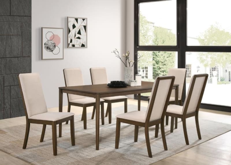 Wethersfield 5 Piece Dining Set in Medium Walnut Finish by Coaster - 109841