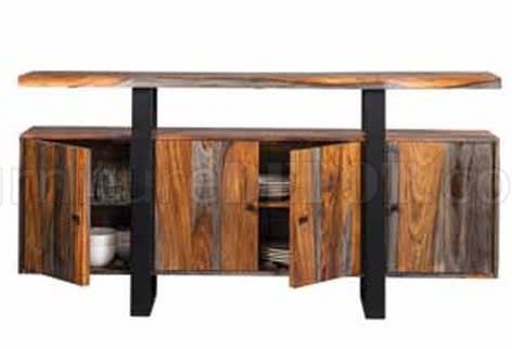 Ditman Live Edge Server in Grey Sheesham Finish by Coaster - 110185