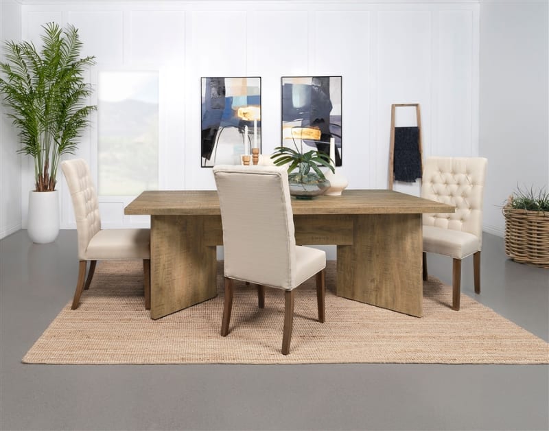 Jamestown 5 Piece Rectangular Dining Room Set in Mango Wood Finish by Coaster - COA-183020