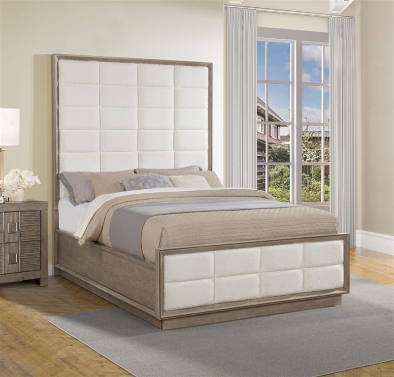 Durango Queen Panel Bed in Taupe Oak Finish by Coaster - COA-223271Q