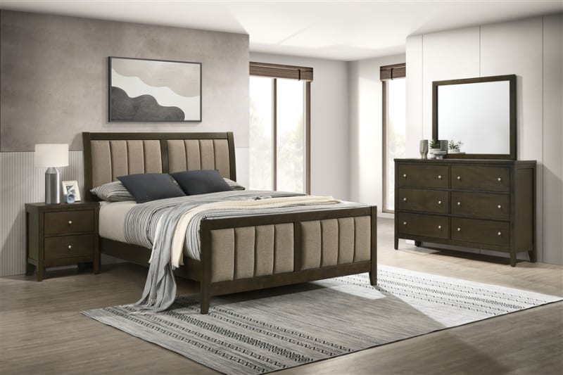Wilkes 6 Piece Queen Bedroom Set in Dark Cocoa Finish by Coaster - COA-224421