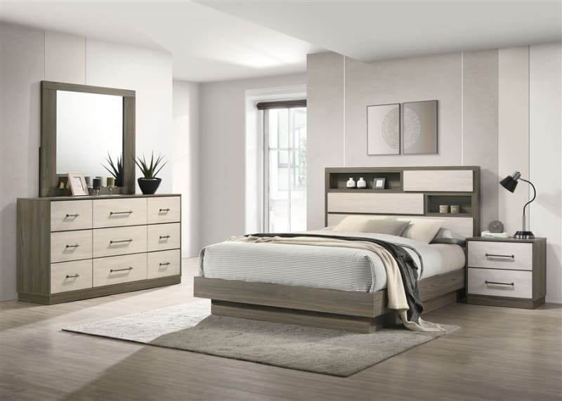 Fenwick 6 Piece Queen Bedroom Set in Grey Oak Finish by Coaster - COA-224981