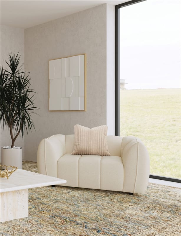 Winchester Boucle Upholstered Chair in Sand Pebble by Coaster - COA-503999