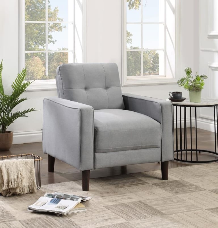 Bowen Chair in Grey Fabric by Coaster - 506783