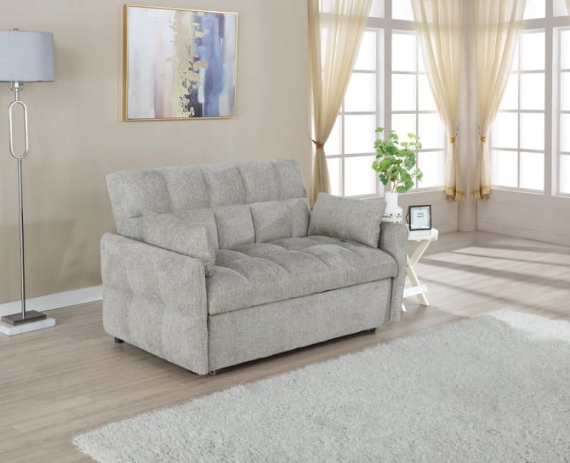 Cotswold Beige Chenille Sleeper Sofa Bed by Coaster - 508307